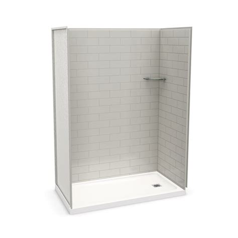 The f2 drain is quick and easy to use, saving you time on freestanding bathtub installation. MAAX Utile Alcove Shower Kit with Right Drain - 60-in x 32 ...