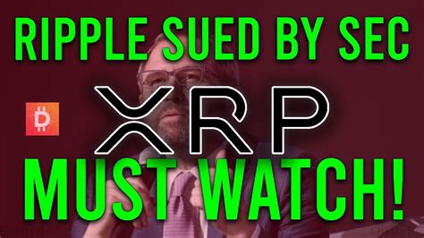 Securities and exchange commission (sec) action alleging the company and two of its executives violated u.s. Breaking XRP News: Ripple XRP Sued By SEC, Are We Going To ...
