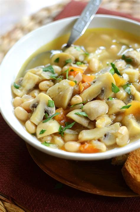 Stir in the whisked egg in a steady stream so that it forms into threads. Roasted Garlic, Mushroom and White Bean Stew — Living Lou