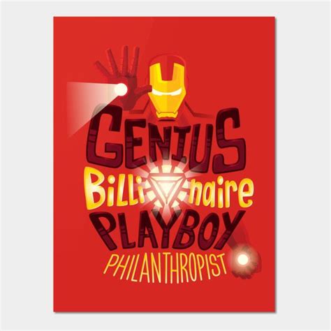 «genius billionaire playboy philanthropist limited edition iron man goon rda brass deck with red…» Genius Billionaire Playboy Philanthropist - Iron Man ...