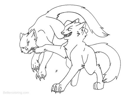 Warrior cats coloring pages line archives inside warrior cats. Warrior Cats Coloring Pages Playing - Free Printable ...