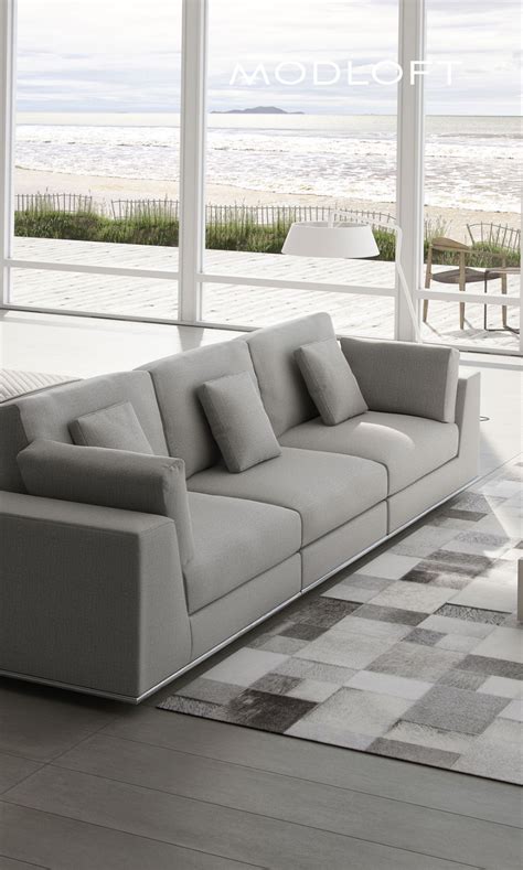 Perry sectional large 2 arm corner sofa with ottoman. Modloft Perry Sectional Sofa in 2020 | Sectional ...