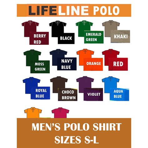 Polo shirts manufacturer philippines, manila, philippines. LIFELINE MEN'S POLO SHIRT S M L* | Shopee Philippines