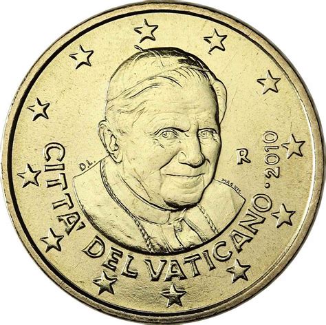 Serie euro vatikan 2007 divisional papst benedikt xvi. Vatikan 50 Cent 2010 Papst Benedikt XVI in Coin Card ...