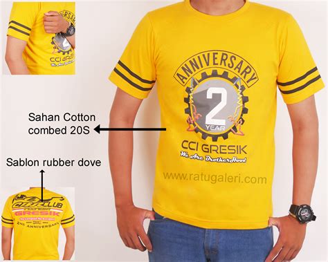 Hasil Produksi Dan Desain Kaos Cotton Combad Anniversary ...