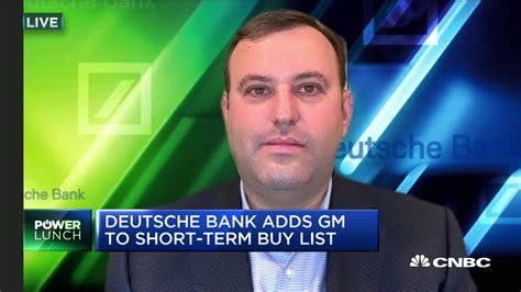 Security report for deutsche bank. Deutsche Bank analyst on his GM buy call