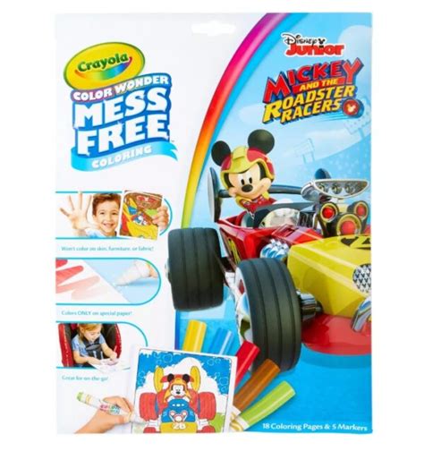 The roadster racers donald duck coloring page. 美國 Crayola Color Wonder Mess Free 神奇顯色系列- 米奇老鼠 Mickey ...