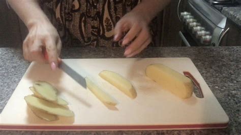 The size that the food item is cut into can vary. How to cut a potato baton & macedoine - YouTube