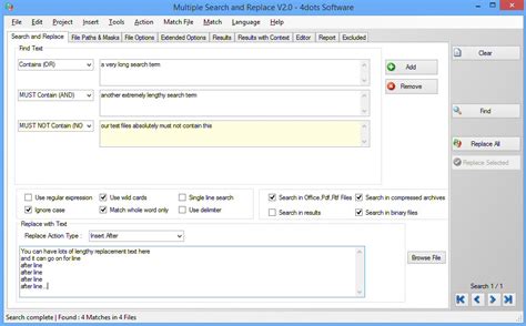 How to send the same text multiple times. Search and replace text in multiple files at the same time