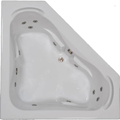 Fontana whirlpool recessed massage bathtub pure acrylic bathtub usually ships in 5 to 10 business days. Comfortflo 60 in. Acrylic Corner Drop-in Whirlpool Bathtub ...