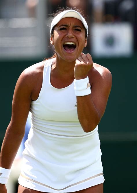 New blood, sweat, tears and cheers. Heather Watson - Wimbledon Tennis Championships 07/02/2019 ...