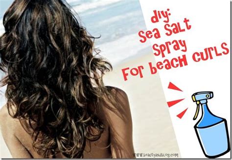 Sea salt hair sprays are an effortless and quick way to. diy sea salt spray for beach curls | Beach curls, Beauty, Hair