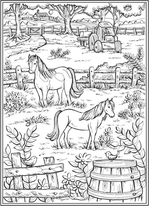 By doing this activity kids learn to select paints when it comes to girls, they should be very beautiful and girlish. 7 Country Life Coloring Pages - Stamping