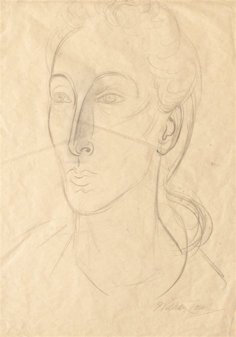 These symbols are seen in official capacities, such as flags, coats of arms, postage stamps, and currency. William Zorach (Lithuania 1887-1966 US), Head of Gertrude, pencil on paper, c. 1938. Cleveland ...