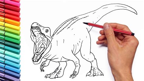 Fallen kingdom's baryonyx and allosaurus designs! How to Draw Jurassic World New Dinosaur Baryonyx ...