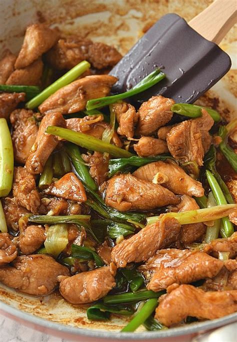 Remove the chicken from the pan, cut into strips and sit to the side. The Best Mongolian Chicken Recipe {Ever} | Mongolian ...