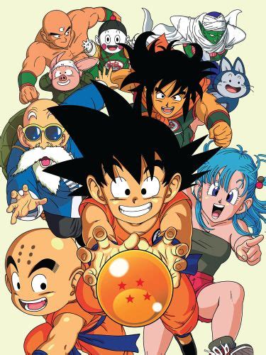 The image features blocky, cartoonish lettering, as well as a very. Dragon Ball (1986) - | Synopsis, Characteristics, Moods ...