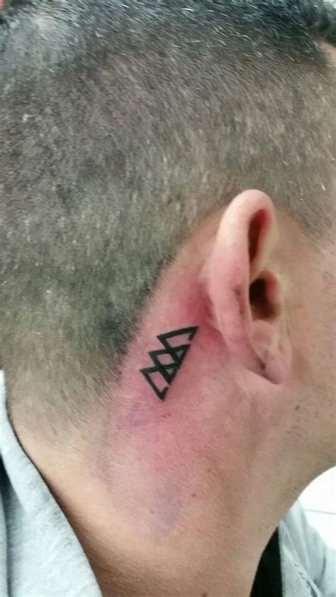 Check spelling or type a new query. 3 triangles behind ear | Behind ear tattoo, Triangle tattoo, Tattoos