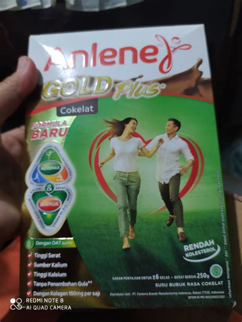 Promo anlene actifit original 250gr. Anlene Gold Plus Chocolate - Susu Bubuk 250 gr | Shopee ...
