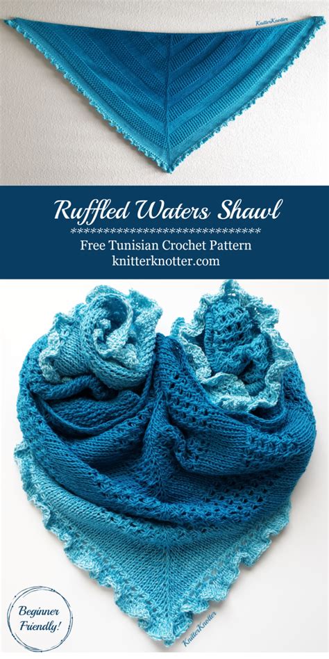 If there is a tricky part, take your time, rewind and review. Ruffled Waters Shawl - Free Pattern - Part 1 (With images ...