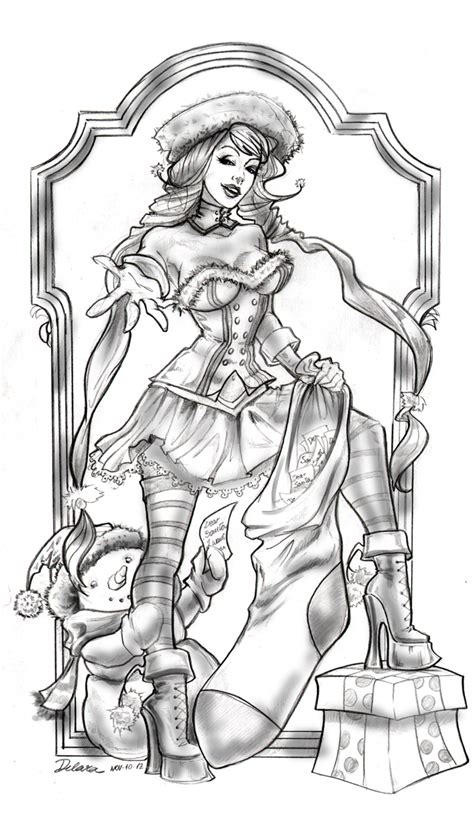 Some of these coloring pages are simple and easy to complete, while others are more intricate and complex. PINUP GALLERY 3 : CRIS DELARA