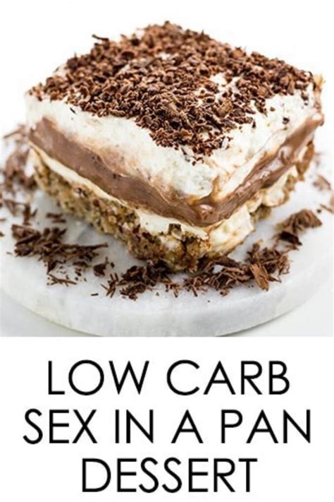 My favourite low carb psyllium recipes are probably my dairy free keto bagels, keto tortillas, and my keto chocolate cake bars. Sex In A Pan Dessert Recipe (Sugar-Free, Low Carb, Gluten ...