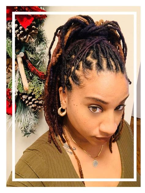 A buzz cut is any of a variety of short hairstyles usually designed with electric clippers. Locs Simple Updo/ Ponytail #Loc'd | Dreadlock hairstyles ...