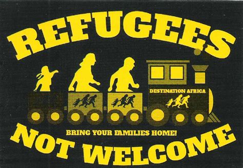 A minnesota print shop sees overwhelmingly positive response after offering refugees welcome stickers to businesses. DW - Aufkleber - Refugees not welcome