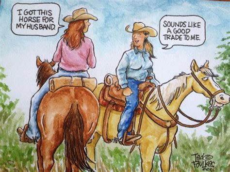 Download the perfect cowgirl pictures. "I got this horse for my husband…" comic | Horse Comics Ü ...