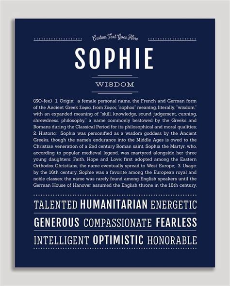 Check spelling or type a new query. Sophie | Name Art Print | Classic names, Personalized art print, Names