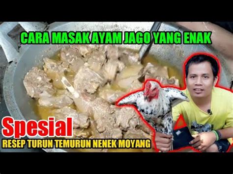 Ciri khas makanan ini menggunakan ayam kampung jantan. Resep Masak Ayam Jago - Resep Masakan