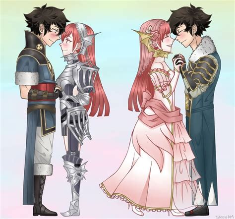 I've been playing much lunatic+ lately. Lon'qu and Cherche! I absolutely love drawing these two! They are my favorite pair in Fire ...
