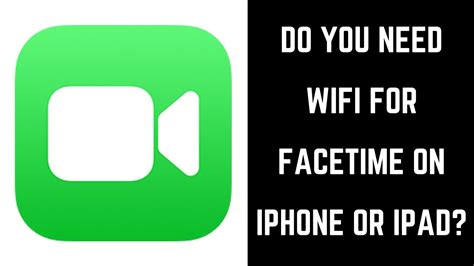 Otherwise, a wireless router will provide the signal you will need to operate wireless. Do You Need Wifi for FaceTime? - YouTube