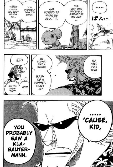 Brittney karbowski is the english dub voice of klabautermann in one piece, and hōko kuwashima is the japanese voice. Read Manga One Piece - Chapter 351 - Klabautermann - Read ...