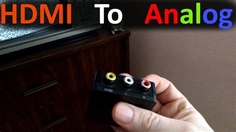 If you want to make audiotapes of your mp3s (or also, if your band wants to convert a demo tape into mp3 format for posting on the web, you can reverse the hookup — that is, run the sound. Hooking up HDMI to an Analog TV - YouTube