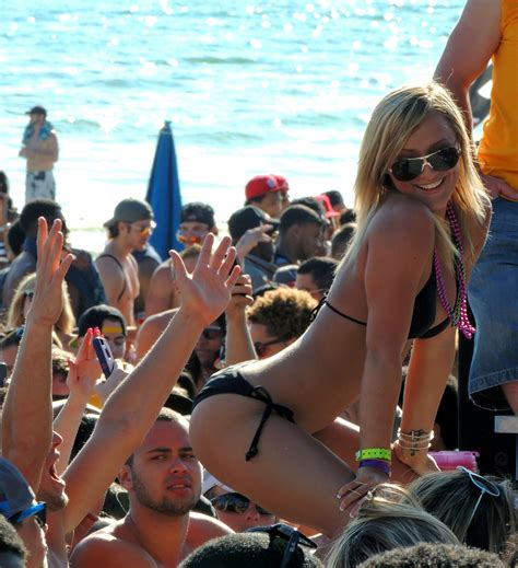 Young college girls enjoy the spring break pool party. The Best Party Spots (Close To Military Bases) In America ...