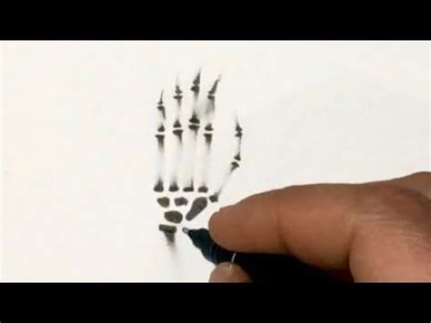 Is it possible to draw a skeleton hand? Easy way to draw a skeleton hand / skeleton hand drawing ...
