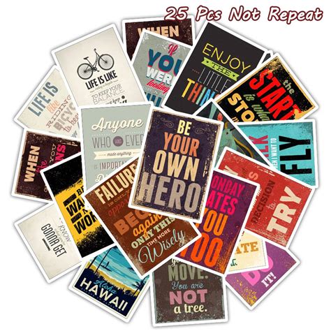 We believe in helping you find the product that is right for you. 25PCS Motivational Typography Life Quotes Diary Stickers Planner Memo Scrapbooking Sticker ...