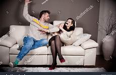 taped man domination mouth threatening slap girlfriend series his search shutterstock stock