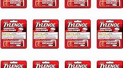 Tylenol Extra Strength Caplets with 500 mg Acetaminophen, Pain Reliever & Fever Reducer, 10 ct (Pack of 12)