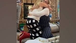 Emotional moment when daughter presents adoption papers to her stepmom