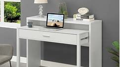 Convenience Concepts Newport JB Console/Sliding Desk with Drawer and Riser - Bed Bath & Beyond - 33534012