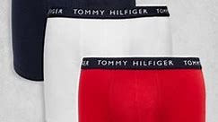 Tommy Hilfiger - Lot de 3 boxers - Rouge/blanc/bleu marine | ASOS