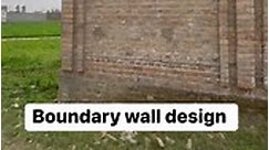 Boundary wall design #boundary #wall #design | Dream Building design