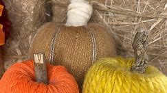 Easy autumn craft idea using styrofoam balls and any type of wool (preferably chunky) #autumncraftideas #woolenpumpkin #yarncrafts | Caroline Fleming