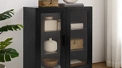 Crosley Essen Stackable Glass Door Kitchen Pantry Storage Cabinet - Bed Bath & Beyond - 39951223