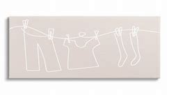 Stupell Minimal Laundry Doodle Canvas Wall Art Design by Lil' Rue - Bed Bath & Beyond - 40016271
