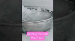 Remove ice with hot 🔥 water #shorts