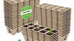 GROWNEER 36 Packs Peat Pots Seed Starter Trays, 360 Cells Biodegradable Seedling Pots Germination Trays, Organic Plant Starter Kit with 15 Pcs Plant Labels - Walmart.com