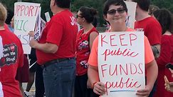 JCPS teachers and students protest 'hostile' takeover